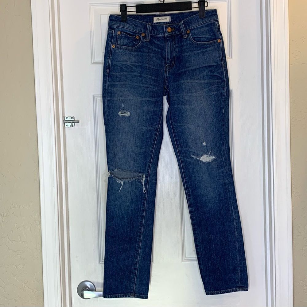 Madewell The Slim Boy Jean Distressed Size 24